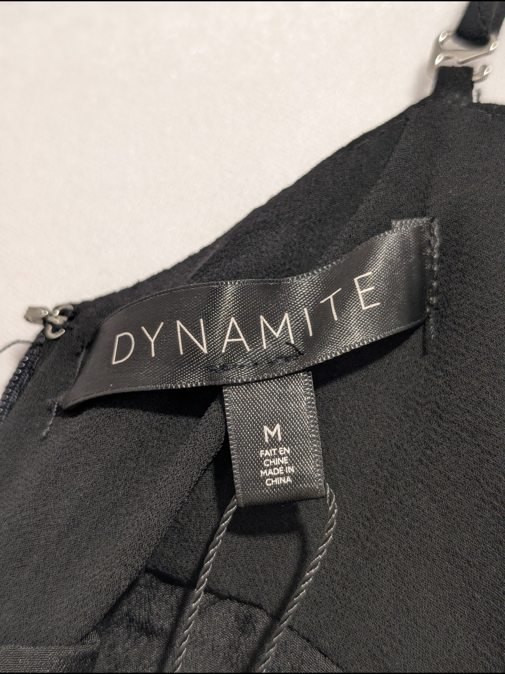 Dynamite Chiffon Wrap Dress Romper in Black - Picture 11 of 13